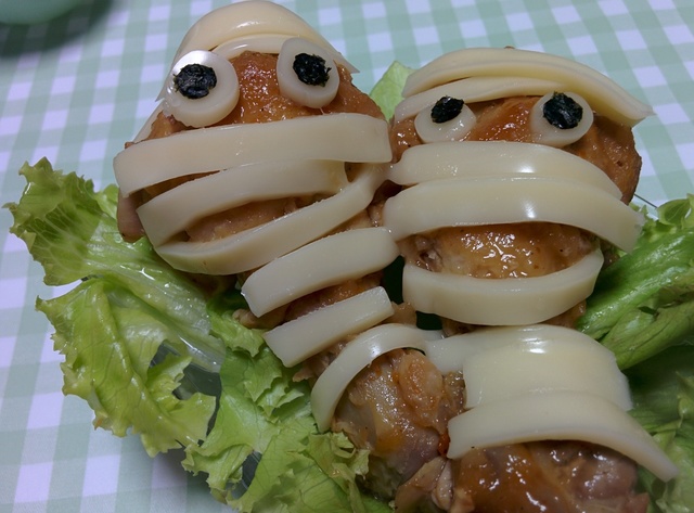 ハロウィン!チキンデコレシピ
