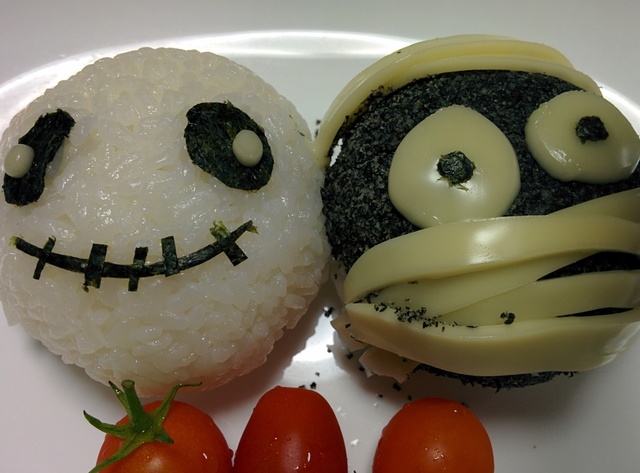 ハロウィンデコおにぎり