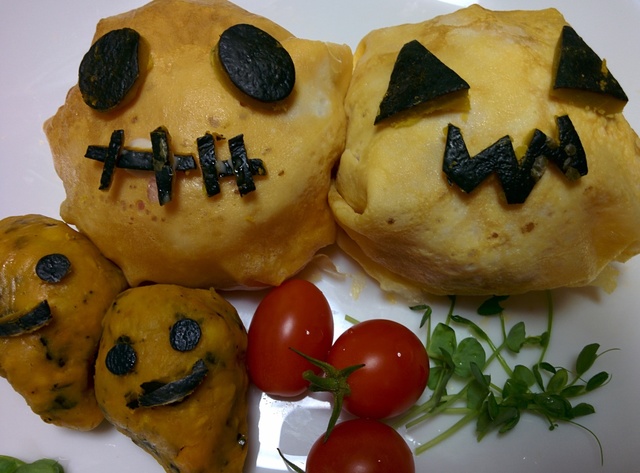 ハロウィンオムライス