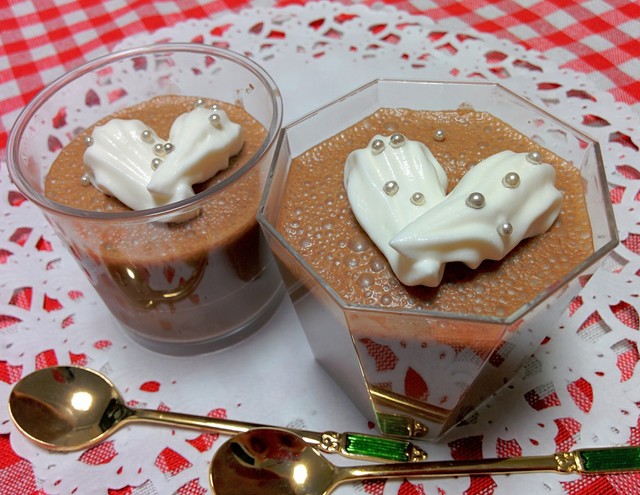 バレンタインチョコプリン