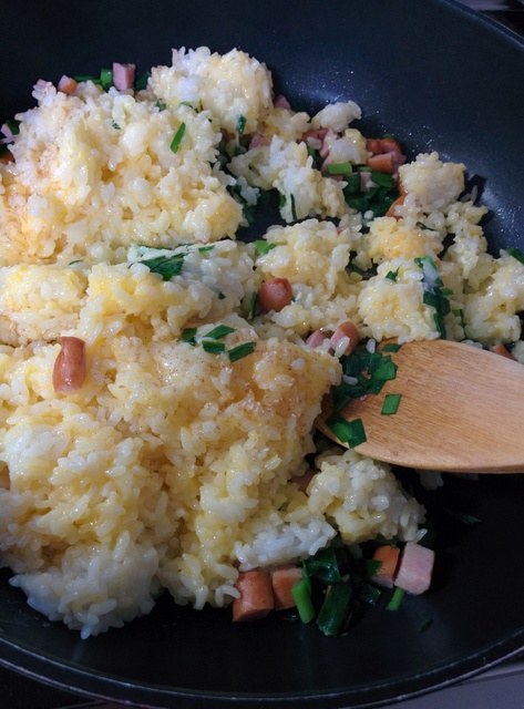 にら玉チャーハン
