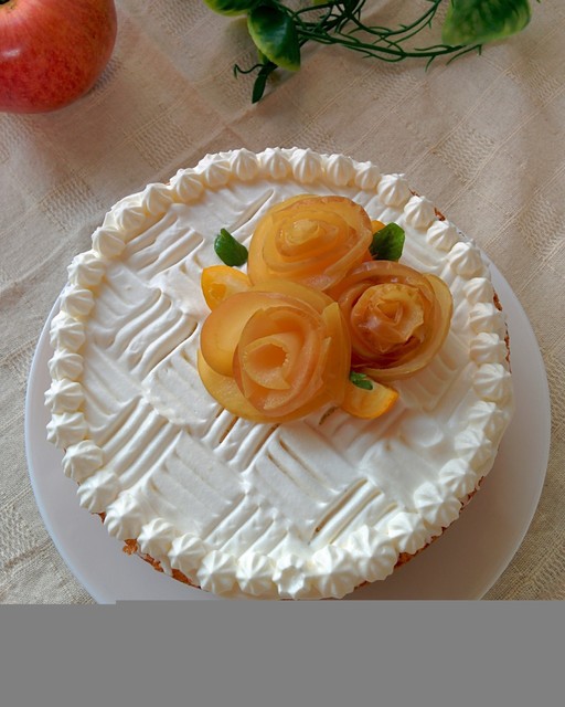 アップルローズケーキ